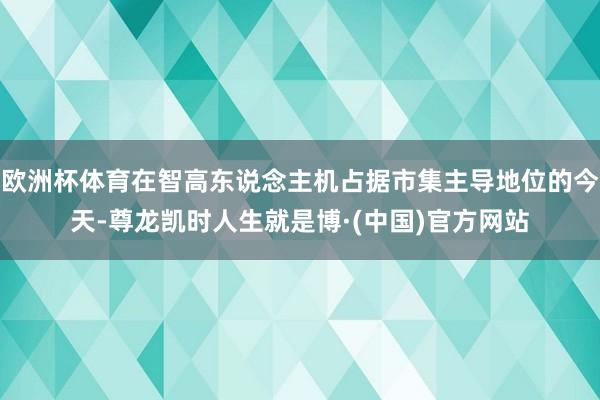 欧洲杯体育在智高东说念主机占据市集主导地位的今天-尊龙凯时人生就是博·(中国)官方网站