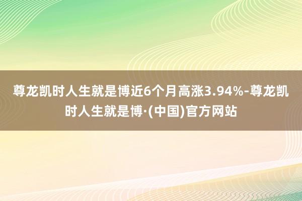 尊龙凯时人生就是博近6个月高涨3.94%-尊龙凯时人生就是博·(中国)官方网站