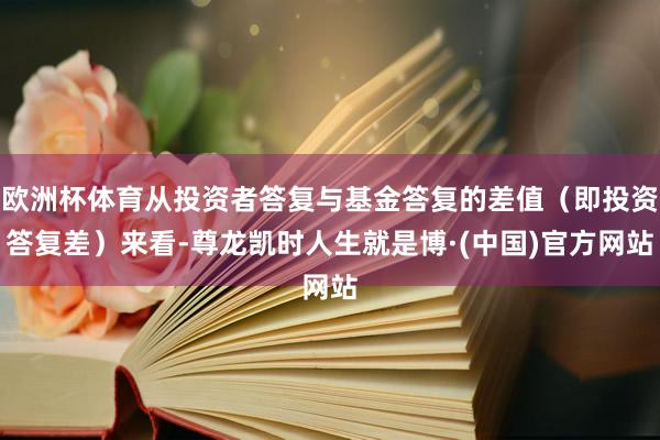 欧洲杯体育从投资者答复与基金答复的差值（即投资答复差）来看-尊龙凯时人生就是博·(中国)官方网站