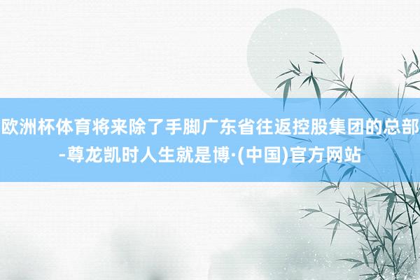 欧洲杯体育将来除了手脚广东省往返控股集团的总部-尊龙凯时人生就是博·(中国)官方网站