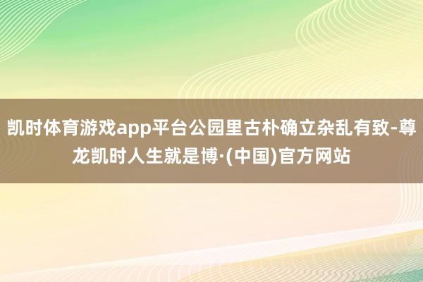 凯时体育游戏app平台公园里古朴确立杂乱有致-尊龙凯时人生就是博·(中国)官方网站